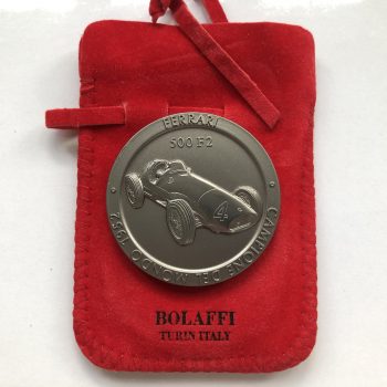 Official Ferrari F2 World Championship 1952 Titanium Medal / Coin
