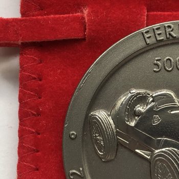 Official Ferrari F2 World Championship 1952 Titanium Medal / Coin - Image 2