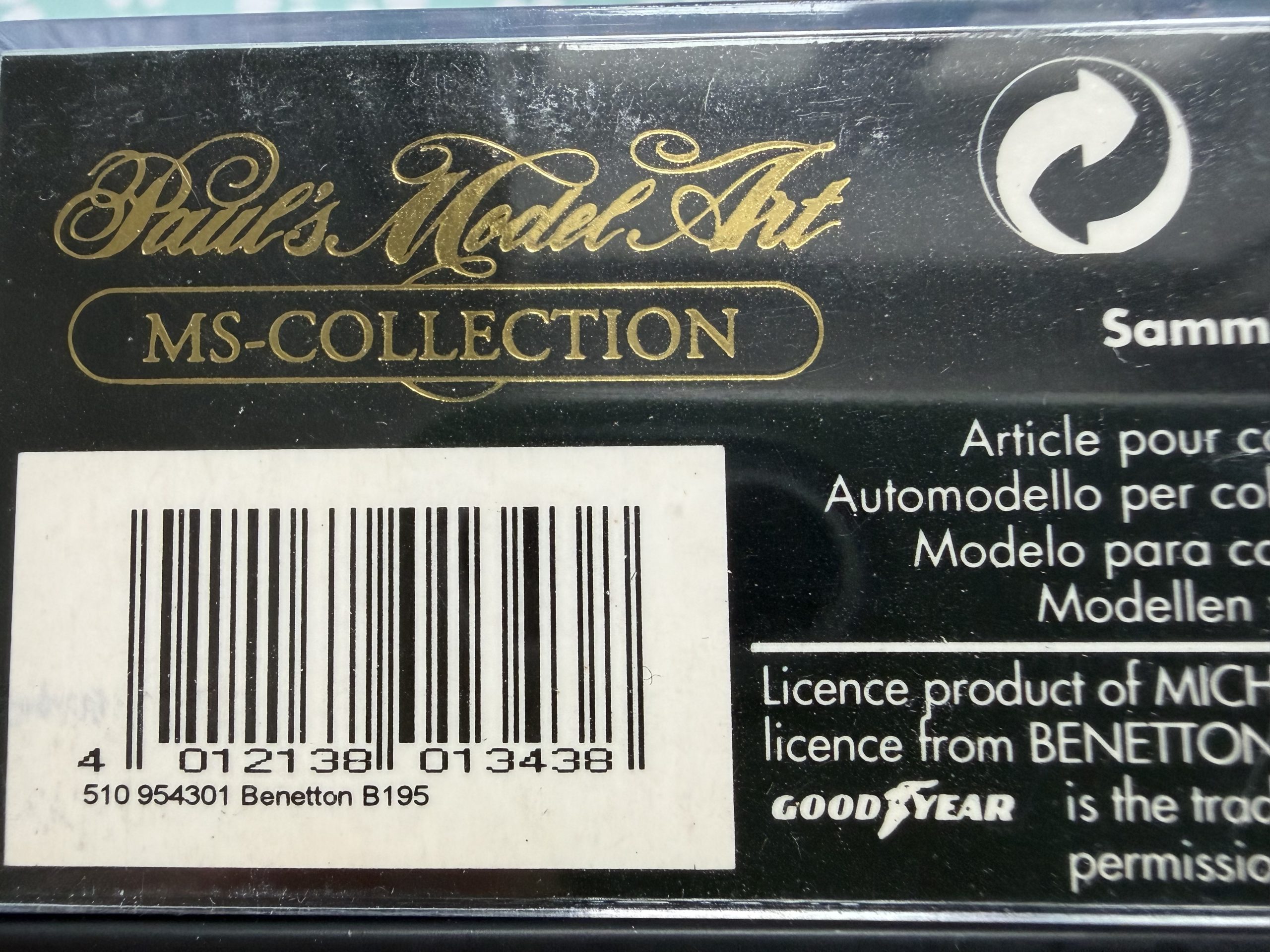 1995 Michael Schumacher | Benetton Renualt B195 | Pauls Model Art 1:43 Scale Diecast Model - Image 5