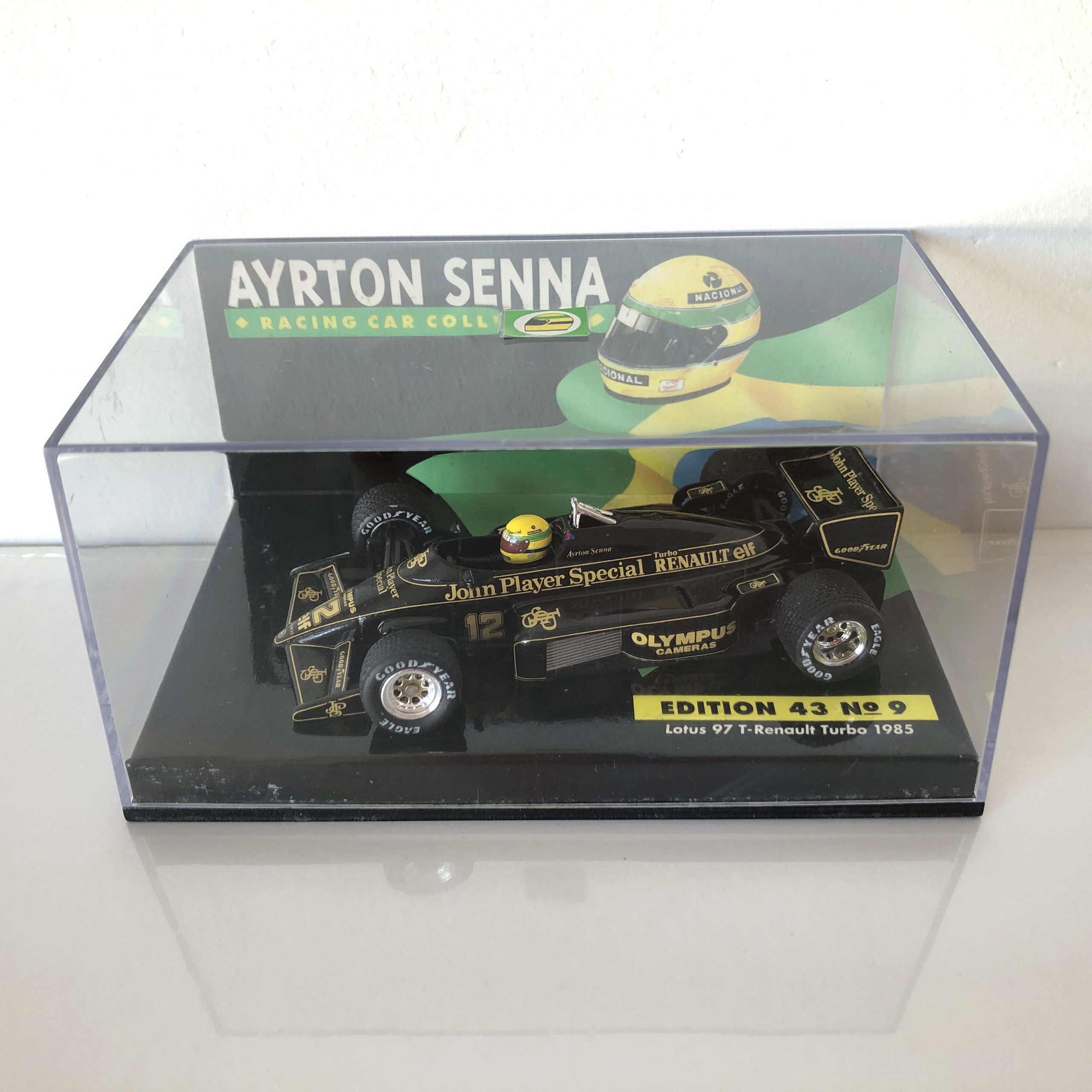 1985 Ayrton Senna Lotus Renault 97T LANG 1:43 Scale Diecast Model Car Edition 43 No.9 - Image 2