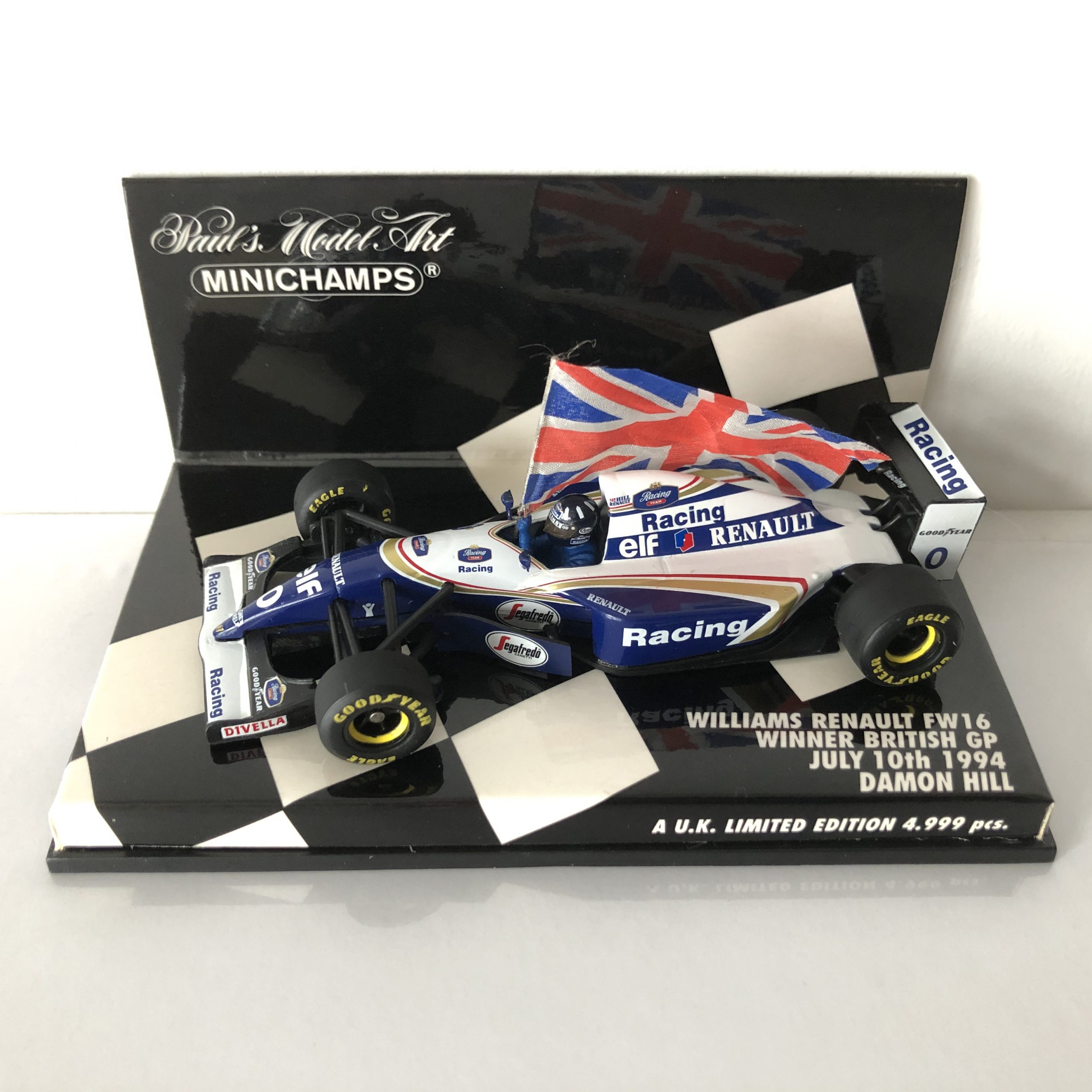1994 Damon Hill | Williams Renault FW16 | 1:43 Minichamps Diecast F1 Model - Image 2