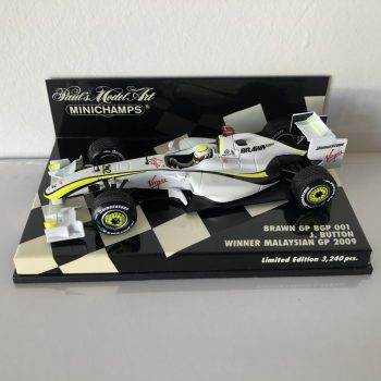 2009 Jenson Button | Brawn GP BGP001 (Malaysian GP)| 1:43 Minichamps F1 Model Car - Image 2