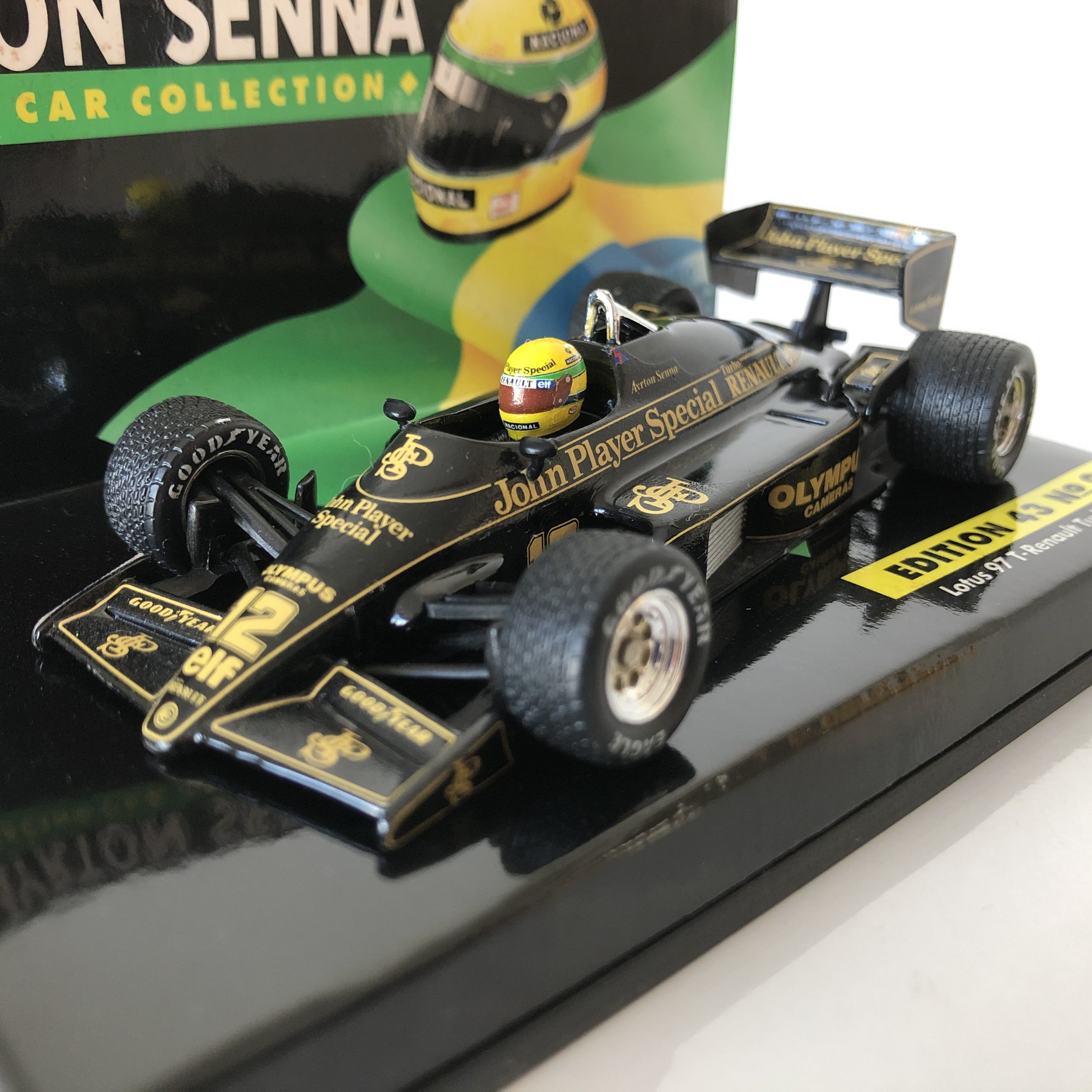 1985 Ayrton Senna Lotus Renault 97T LANG 1:43 Scale Diecast Model Car Edition 43 No.9 - Image 3