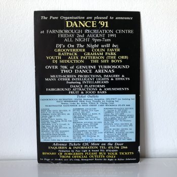 Dance ’91 – Friday August 2nd 1991 – Farnborough Recreation Centre - Image 2