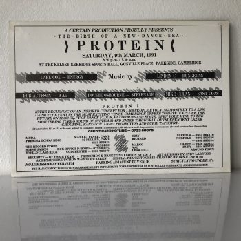 PROTEIN, SATURDAY, 9th MARCH, 1991, KELSEY KERRIDGE SPORTS HALL, CAMBRIDGE - Image 2