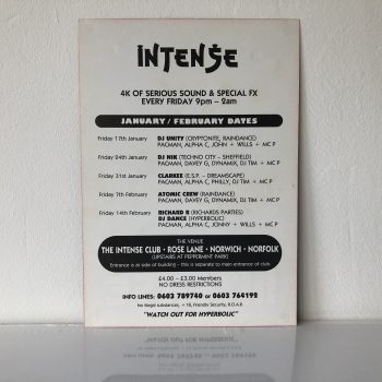 THE INTENSE CLUB - ROSE LANE - NORWICH - NORFOLK - Image 2