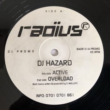 DJ Hazard - Active / Overload (12", Promo)