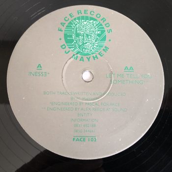 DJ Mayhem - Inesse / Let Me Tell You Something (12")