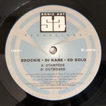 Brockie, DJ Kane & Ed Solo - Stampede / Outboard (12")