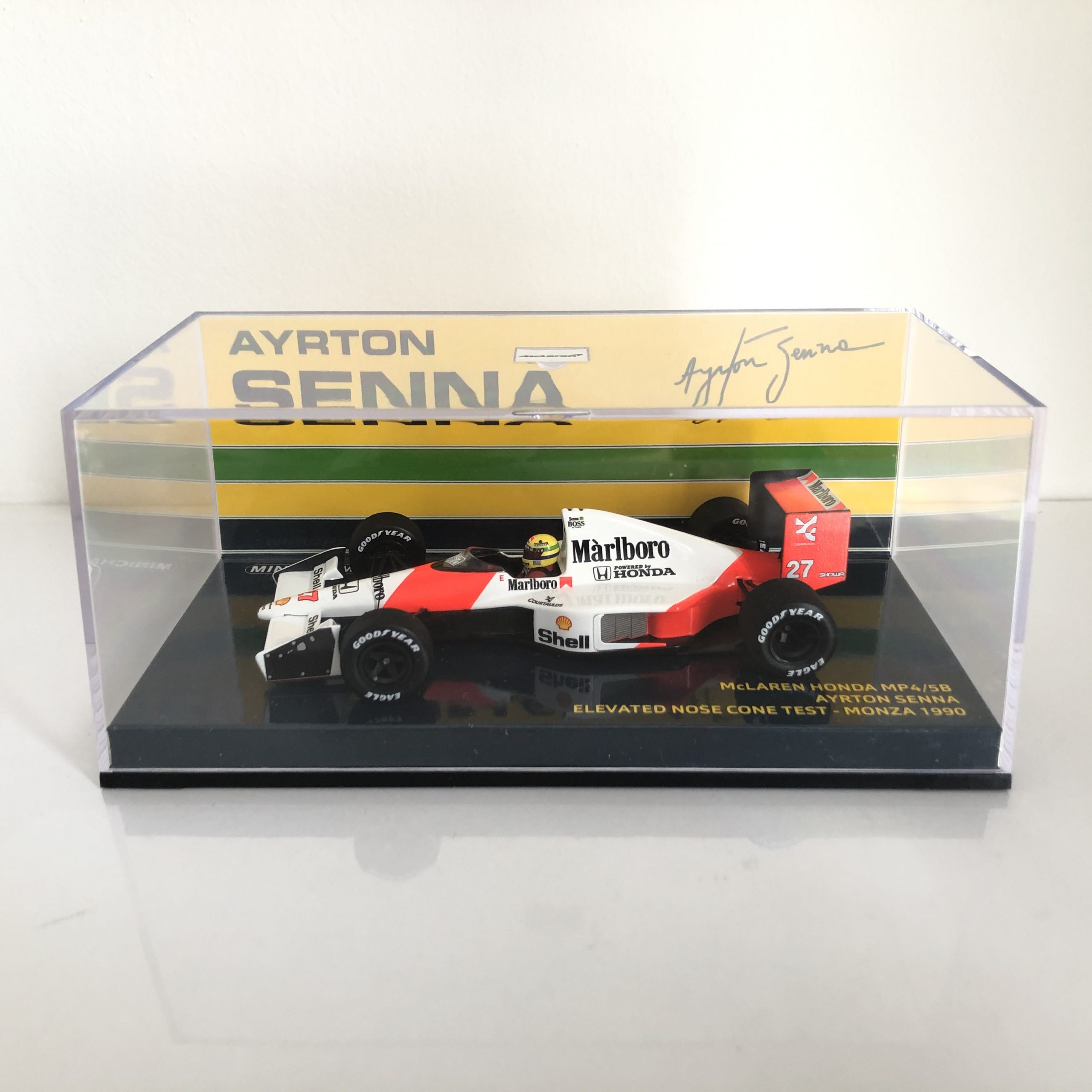 1990 Ayrton Senna McLaren MP4/5B Honda V10 Minichamps 1:43 Scale