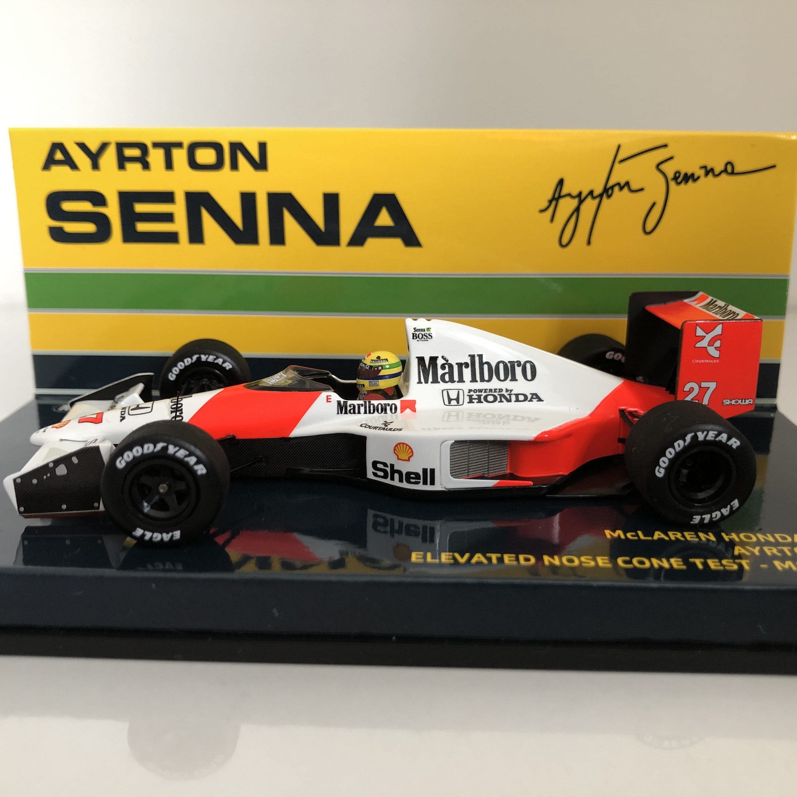 1990 Ayrton Senna McLaren MP4/5B Honda V10 Minichamps 1:43 Scale