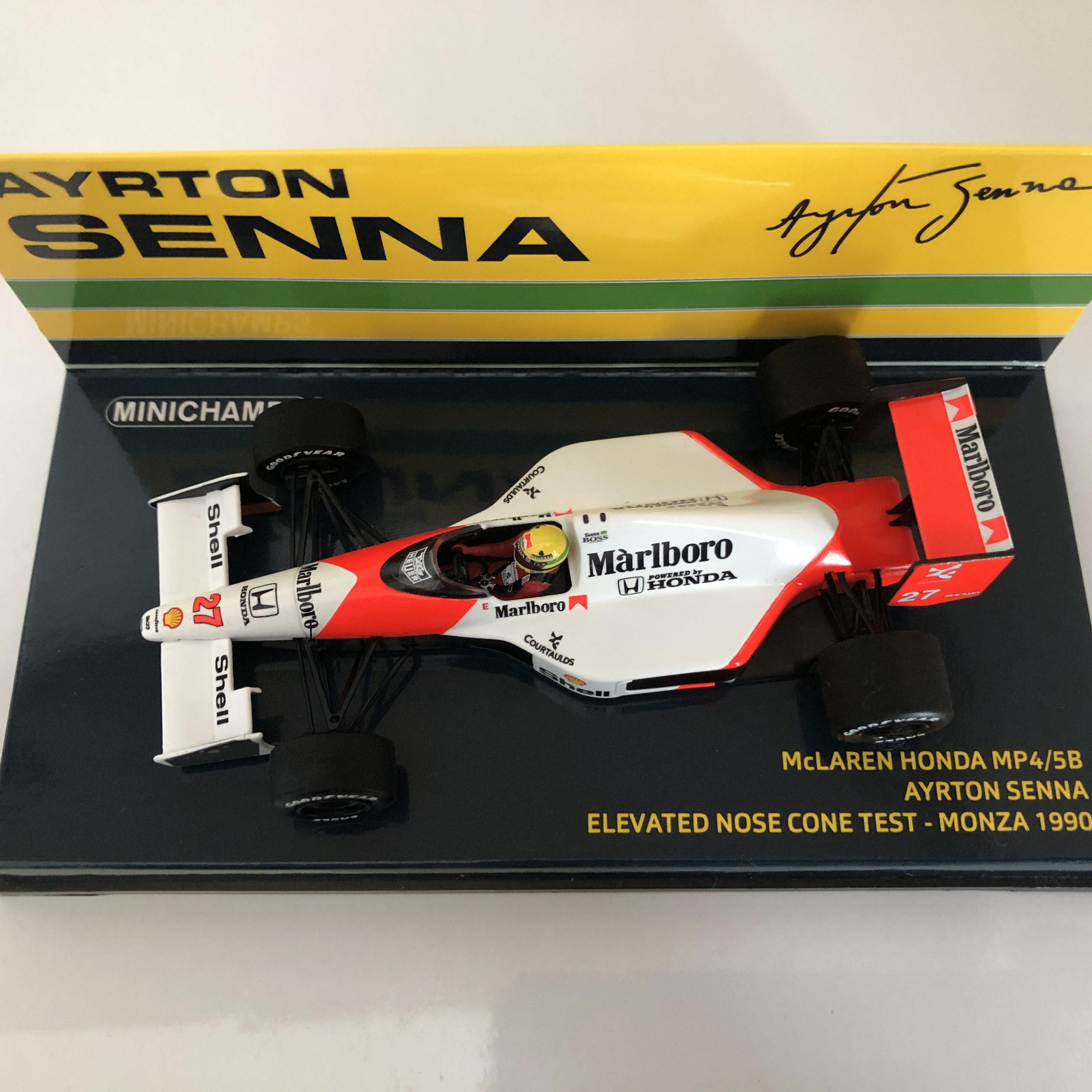 1990 Ayrton Senna McLaren MP4/5B Honda V10 Minichamps 1:43