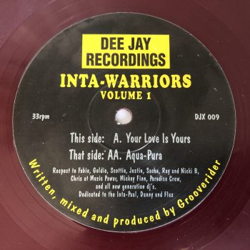 Inta-Warriors - Volume 1 - Your Love Is Yours / Aqua-Pura (12", Mar)