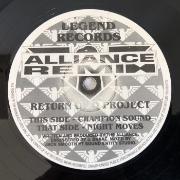 Return Of Q Project - Champion Sound & Night Moves (Alliance Remixes) (12")