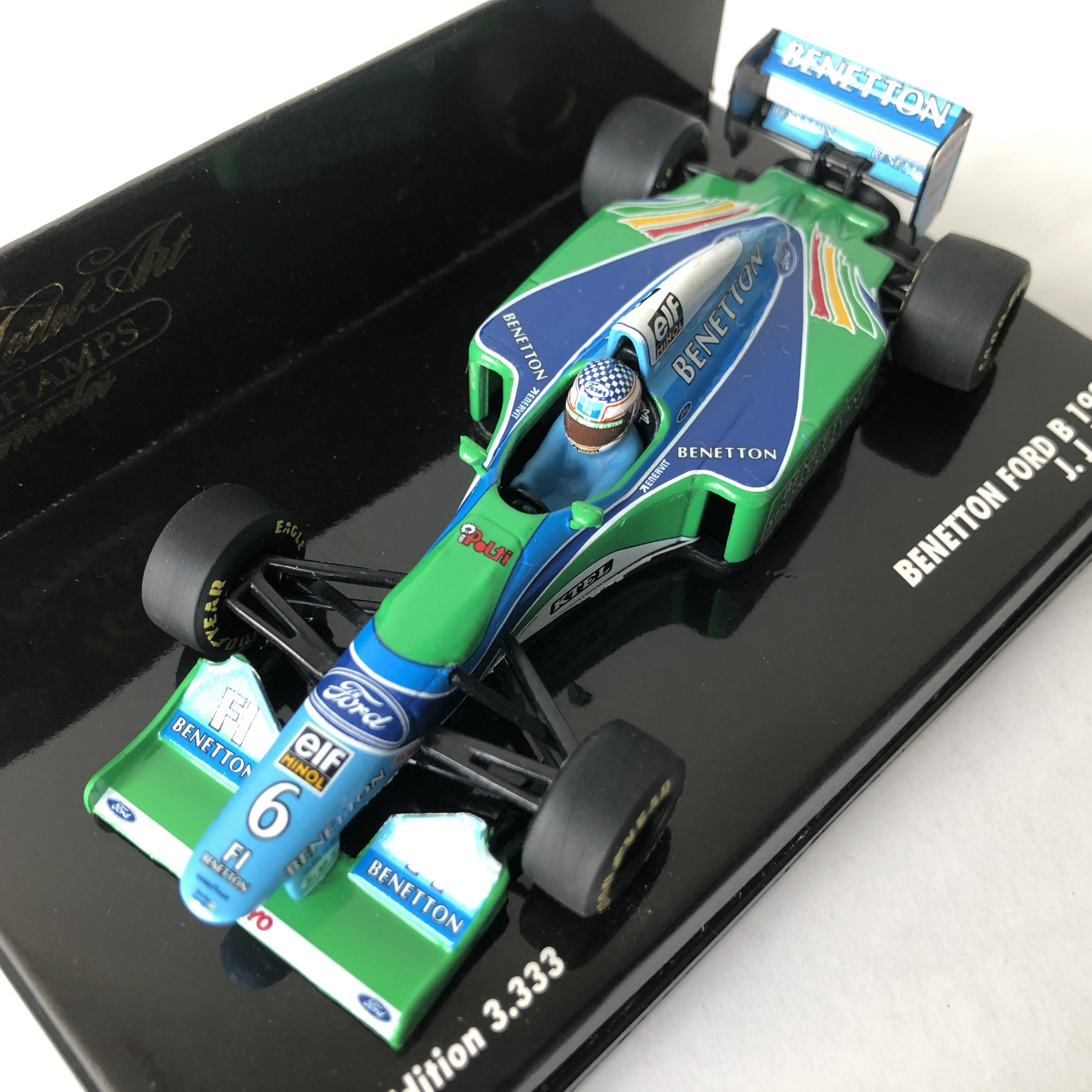 1993 J. J. Lehto | Benetton Renualt B193B | Minichamps 1:43 Scale ...