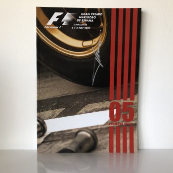 2005 Spanish Grand Prix Programme Signed By Fernando Alonso