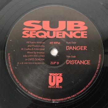 Sub Sequence - Danger / Distance (12")