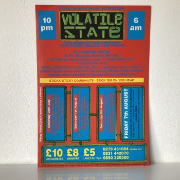 Volatile State - July and August 1992 - The Wax Club in Hackney Marshes - Image 2