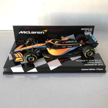 2022 Lando Norris | McLaren F1 Team MCL36 | Minichamps Resin 1:43 | Bahrain GP - Image 3