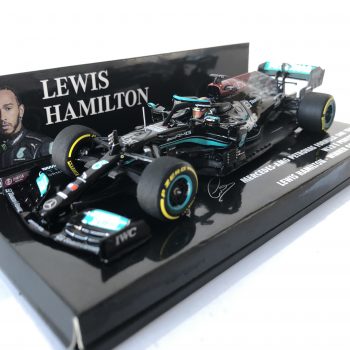 2021 Lewis Hamilton | Mercedes AMG Petronas W12 E Performance | Minichamps Diecast 1:43 | Winner Qatar GP - Image 4