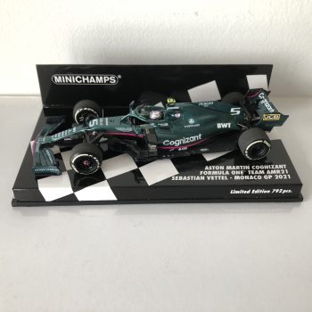 2021 Sebastian Vettel | Aston Martin Cognizant Formula One Team AMR21 | Minichamps Diecast 1:43 Scale | Monaco GP - Image 3