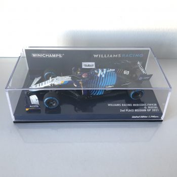 2021 George Russell | Williams Racing Mercedes FW43B | Minichamps Resin 1:43 | 2nd Place Belgian GP - Image 4