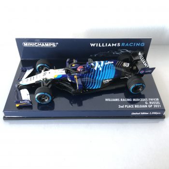 2021 George Russell | Williams Racing Mercedes FW43B | Minichamps Resin 1:43 | 2nd Place Belgian GP - Image 3