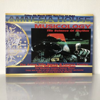 Amnesia House - Aston Villa Sports Hall - 4th March 1994 - Vintage Rave Flyer