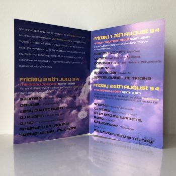 Pandemonium - The Que Club - 29th July 1994 - Vintage Rave Flyer - Image 2