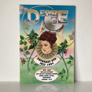 Desire - Roller Express - 9th July 1994 - Vintage Rave Flyer