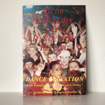Club Elevation & Dance With Feeling - 8th October 1993 - Paradise Club - Vintage Rave Flyer