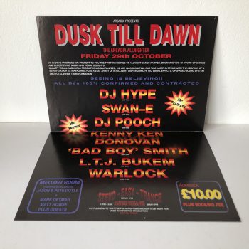 Dusk Till Dawn - The Crest in Isle of Sheppey Kent - 29th October - Vintage Rave Flyer - Image 2