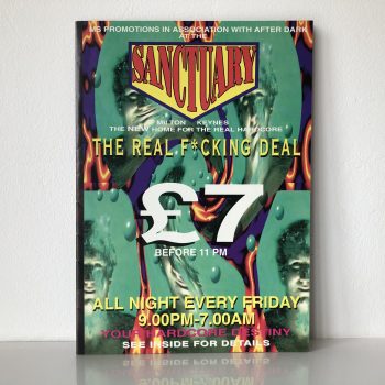 The Real F*ucking Deal - The Sanctuary in Milton Keynes - October 1993 - Vintage Rave Flyer