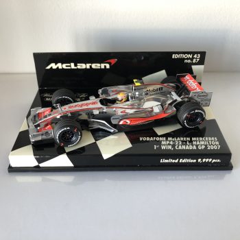 2007 Lewis Hamilton | McLaren Mercedes MP4-22 1st Win, Canada GP | Minichamps Diecast 1:43 - Image 3