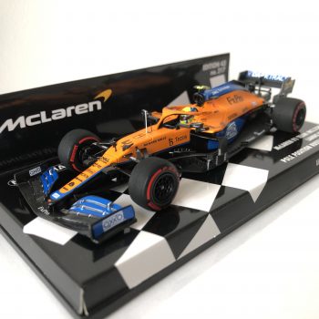 2021 Lando Norris | McLaren F1 Team MCL35M | Minichamps Resin 1:43 | Russian GP (Pole Position) - Image 2