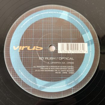 Ed Rush / Optical - Lifespan / Crisis (12")