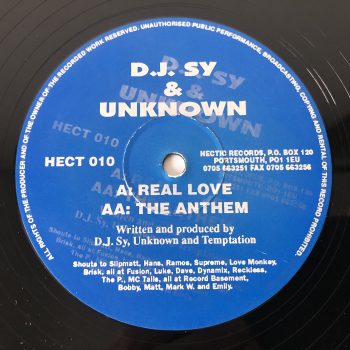 D.J. Sy & Unknown - The Anthem / Real Love (12")