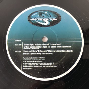 Simon Apex vs. Safe n Sound / Slam And Helix - Sensations / Influence (12")