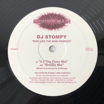 DJ Stompy - Ride Like The Wind Remixes (12", Red)