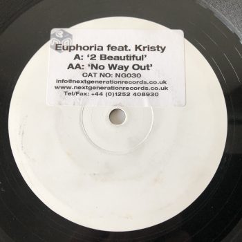 Euphoria Feat. Kristy - Too Beautiful / No Way Out (12", Advance, W/Lbl)