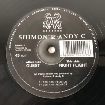 Shimon & Andy C - Quest / Night Flight (12")