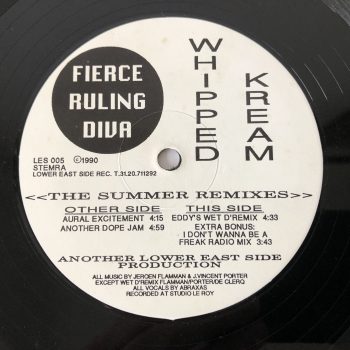 Fierce Ruling Diva - Whipped Kream (The Summer Remixes) (12")