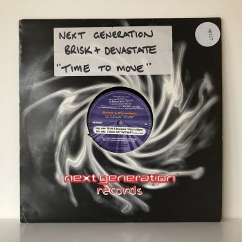 Brisk & Devastate / 2 Damn Tuff - Time To Move / Ruff Muff (Frantic Remix) (12", Ltd, Smplr)