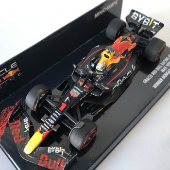 2022 Max Verstappen | Oracle Red Bull Racing RB18 | Minichamps Resin 1:43 Scale | Winner Hungarian GP