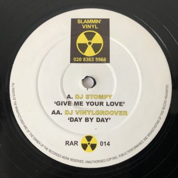 DJ Stompy / DJ Vinylgroover - Give Me Your Love / Day By Day (12", RP)
