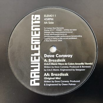 Dave Conway - Brazdissk (12")