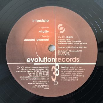 Interstate - Vitality / Second Element (12")