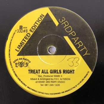 F.O.I. & Fusion - One More Stripe / Treat All Girls Right (12", Ltd)