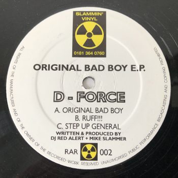 D-Force - Original Bad Boy E.P. (12", EP, RP)