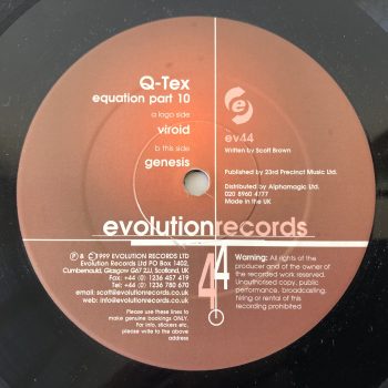 Q-Tex - Equation Part 10 (12")